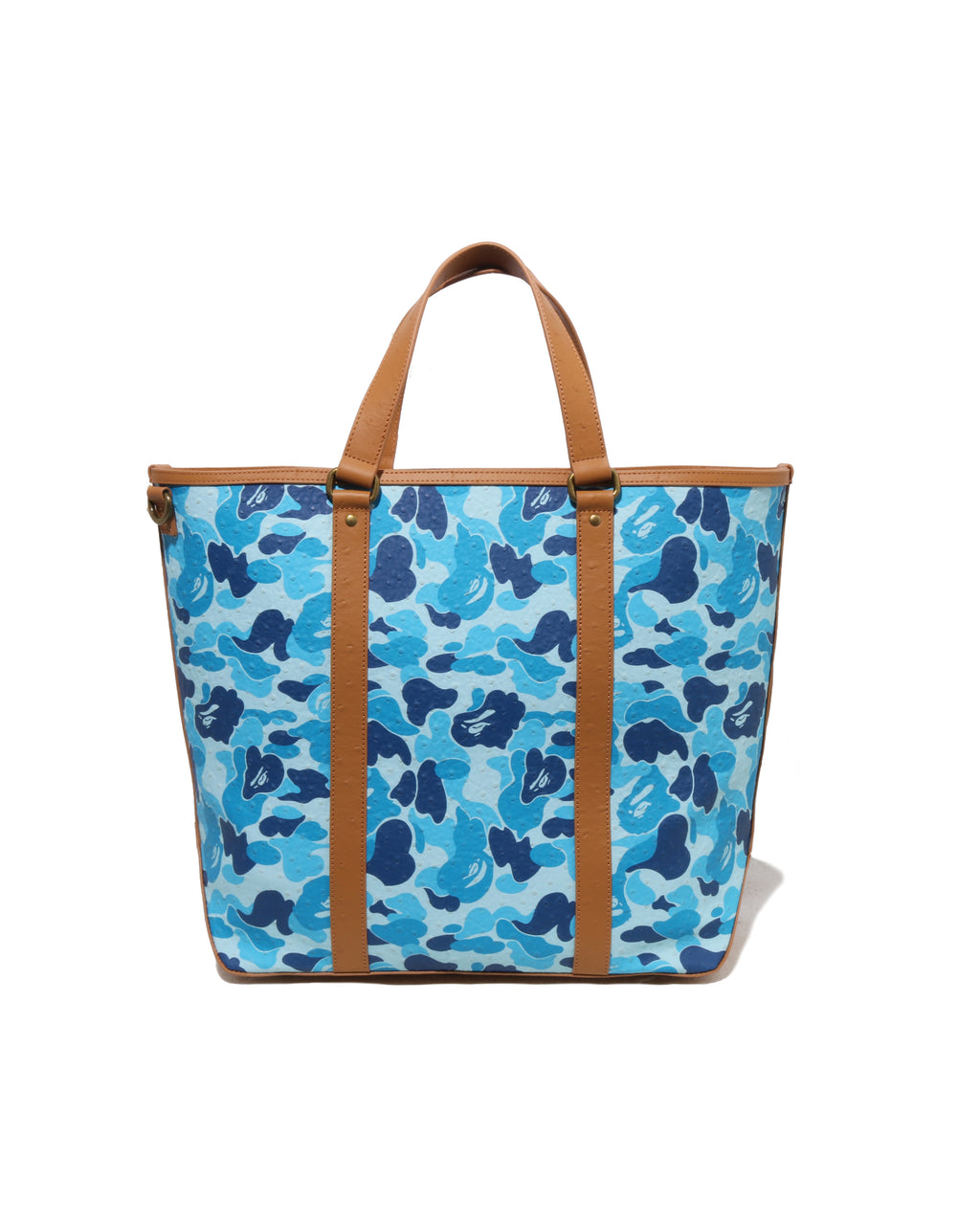 Abc Camo Pu Ostrich Tote Bag