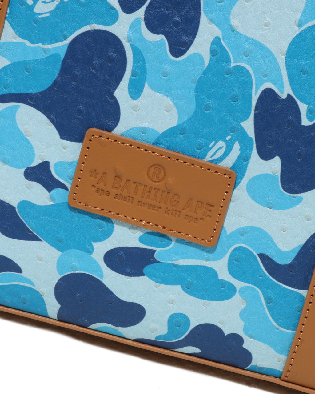 Abc Camo Pu Ostrich Tote Bag