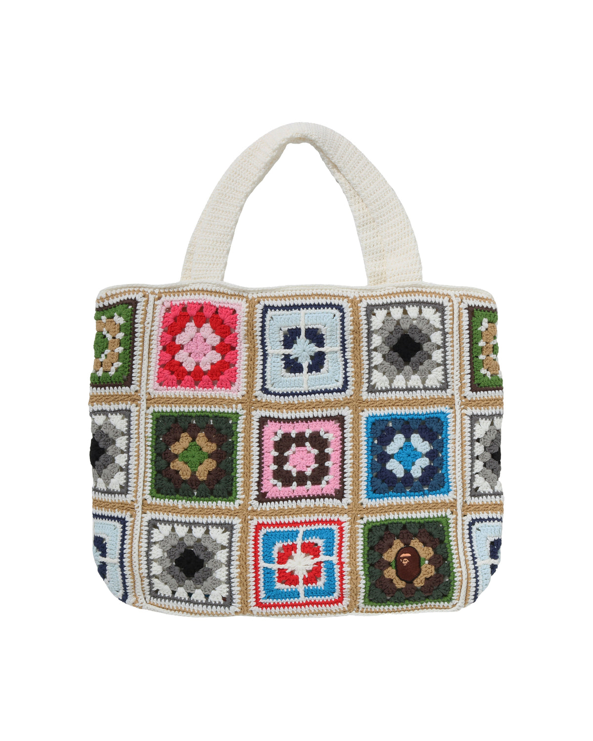 Ape Head One Point Crochet Tote Bag