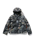 Tree Edge Camo Metal Logo Down Jacket