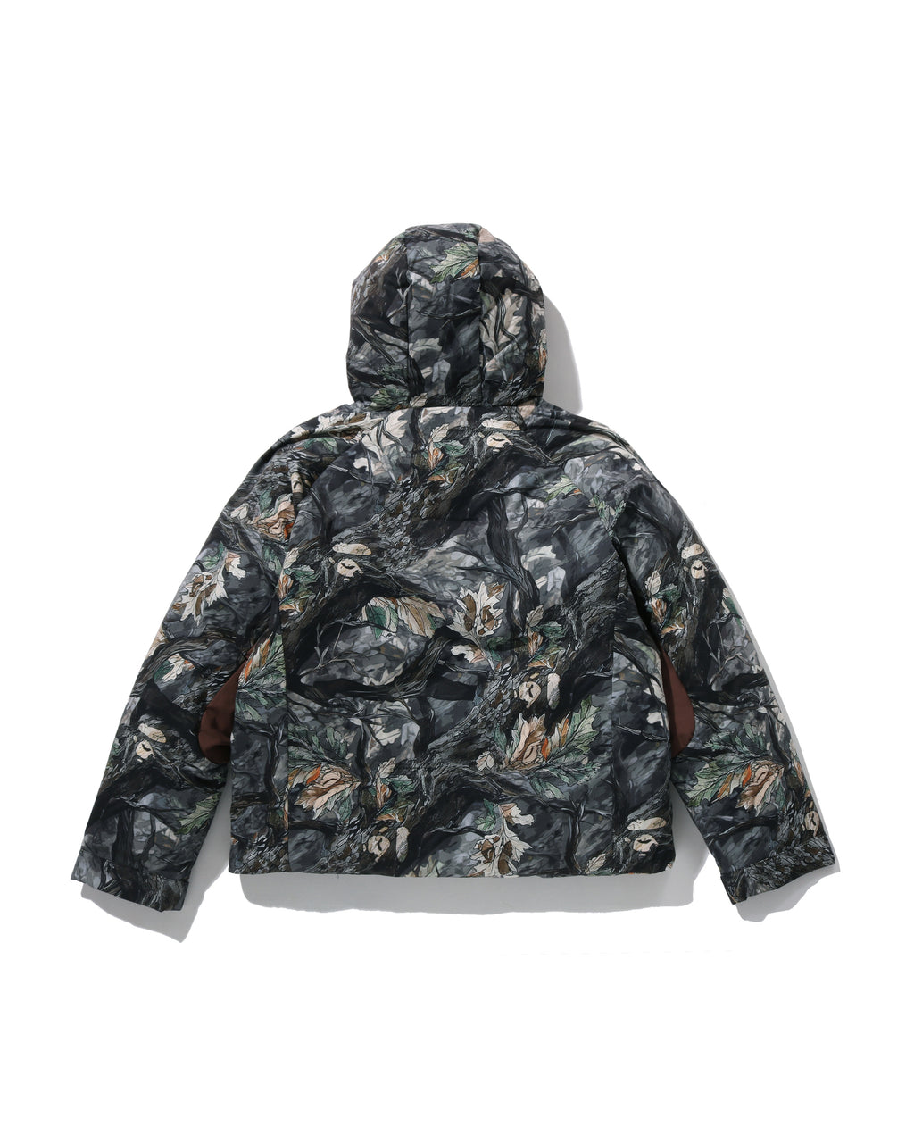 Tree Edge Camo Metal Logo Down Jacket