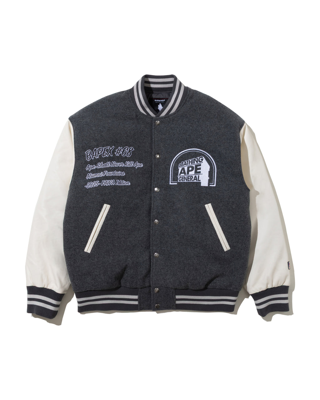 BAPE By Kazuki Kuraishi Multi Logo Varsity Down Jacket