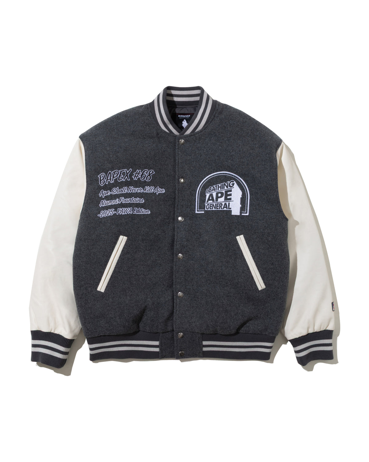 BAPE By Kazuki Kuraishi Multi Logo Varsity Down Jacket