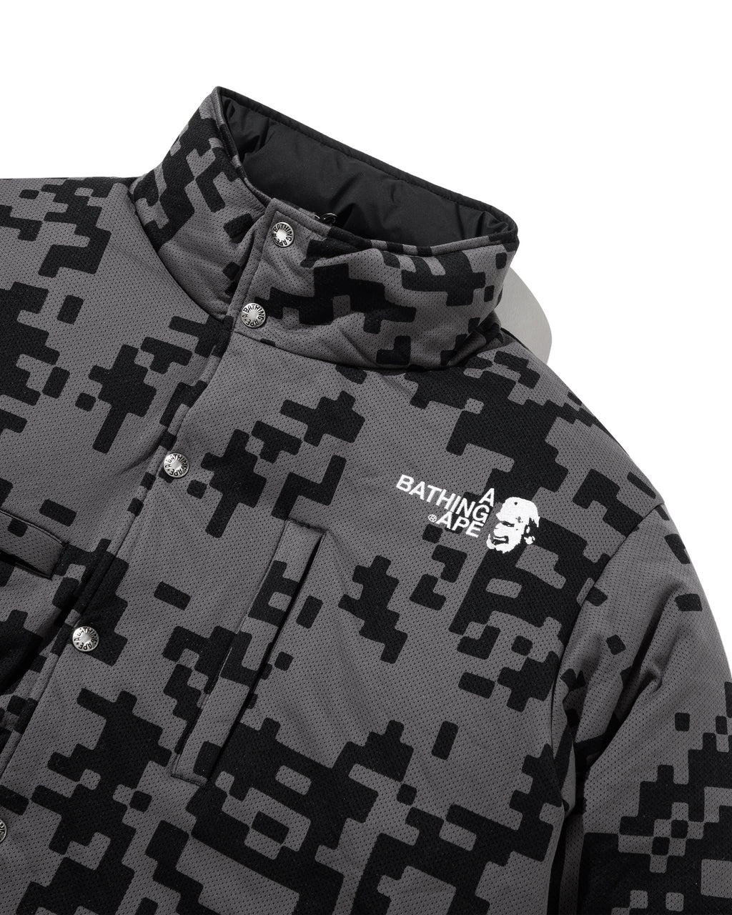 BAPE By Kazuki Kuraishi Pixelate Camo Reversible Down Jacket