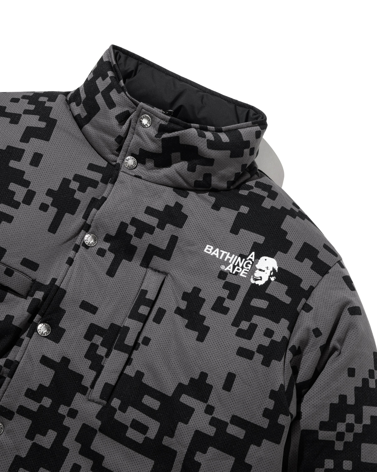 BAPE By Kazuki Kuraishi Pixelate Camo Reversible Down Jacket