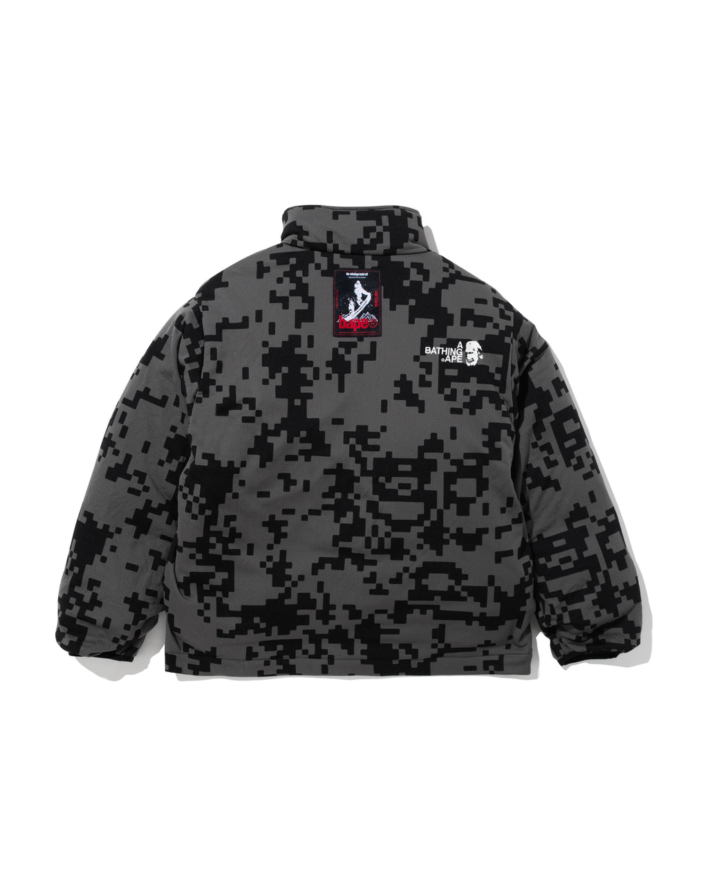 BAPE By Kazuki Kuraishi Pixelate Camo Reversible Down Jacket