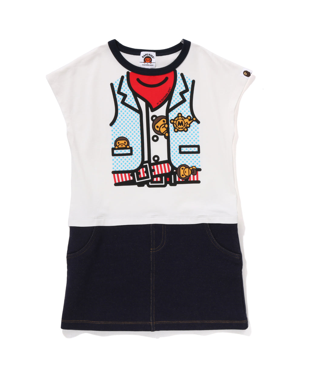 Kids Baby Milo Sheriff Vest Print Dress