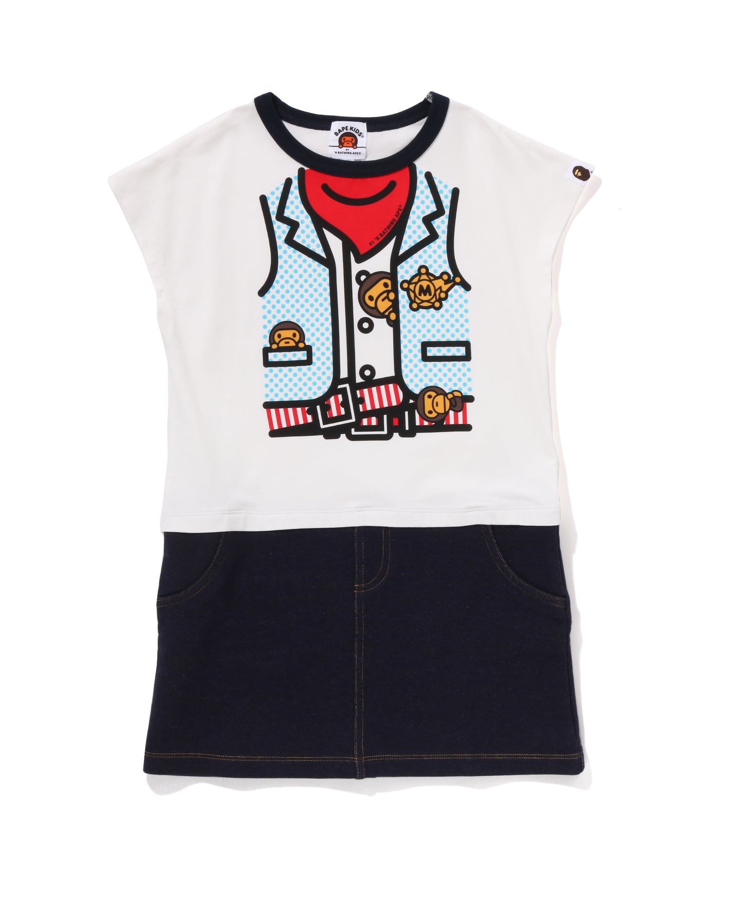Kids Baby Milo Sheriff Vest Print Dress