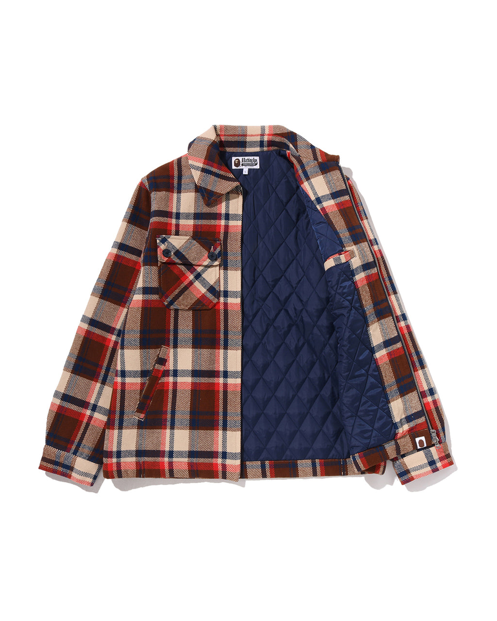 BAPE Check Cpo Zip Jacket