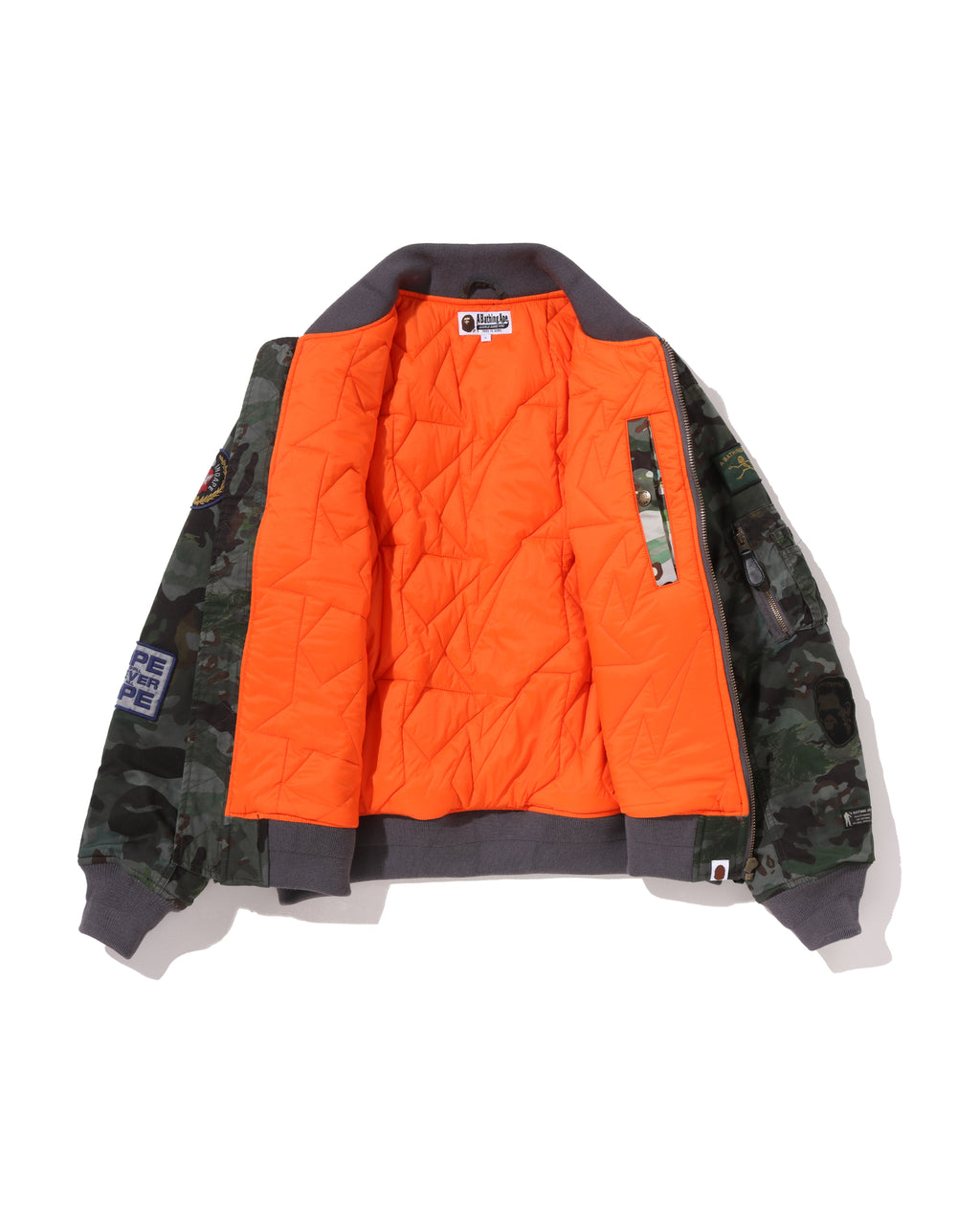 Hybrid Camo Multi Badge Padded Ma-1