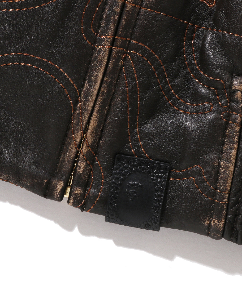 Multi Logo Quilted Leather Bomber Jacket
