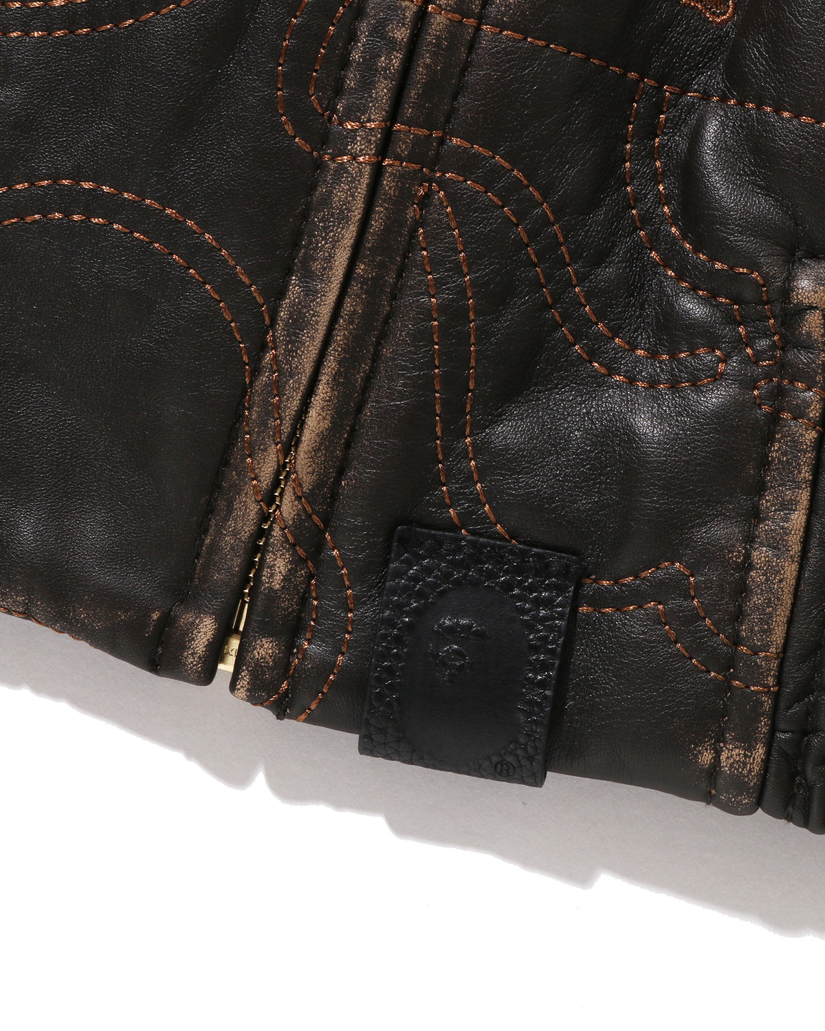 Multi Logo Quilted Leather Bomber Jacket