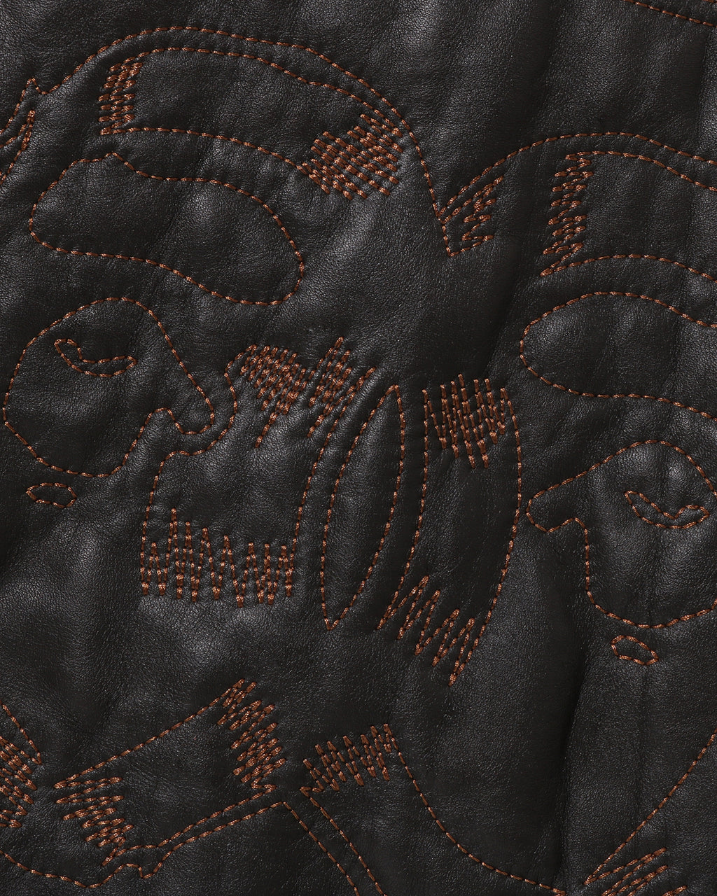 Multi Logo Quilted Leather Bomber Jacket