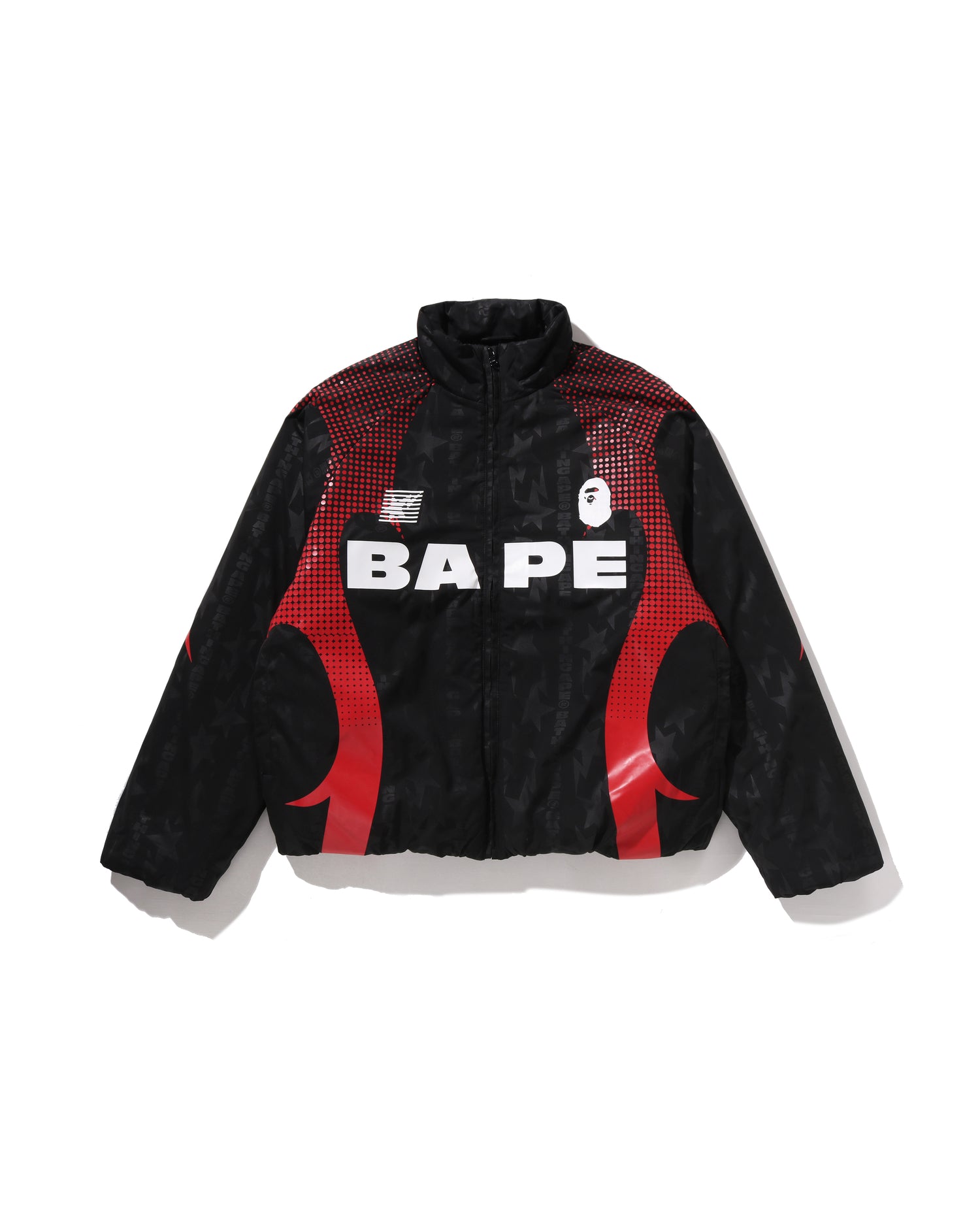 Aba Frame Monogram Jacquard Multi Logo Padded Jacket