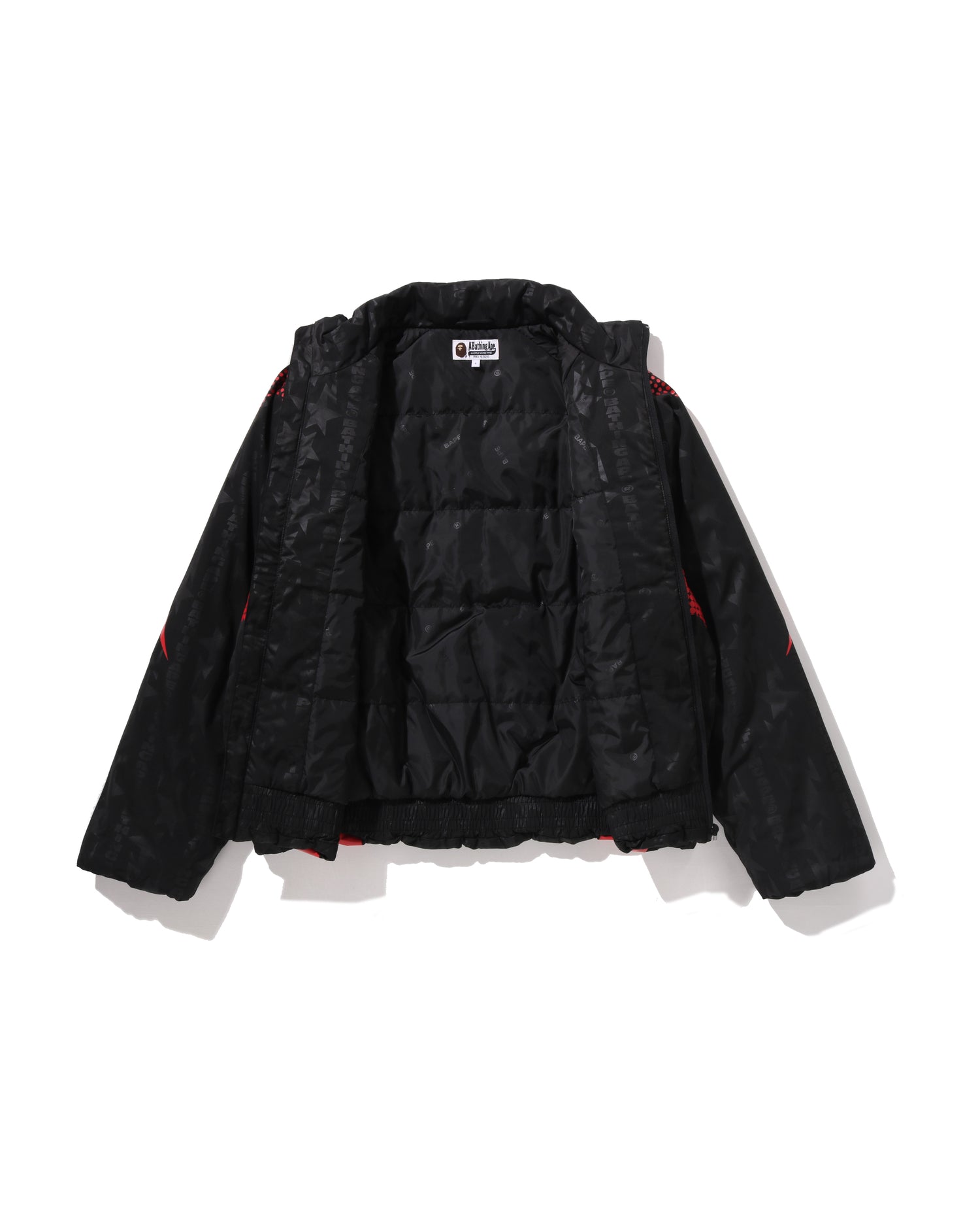 Aba Frame Monogram Jacquard Multi Logo Padded Jacket