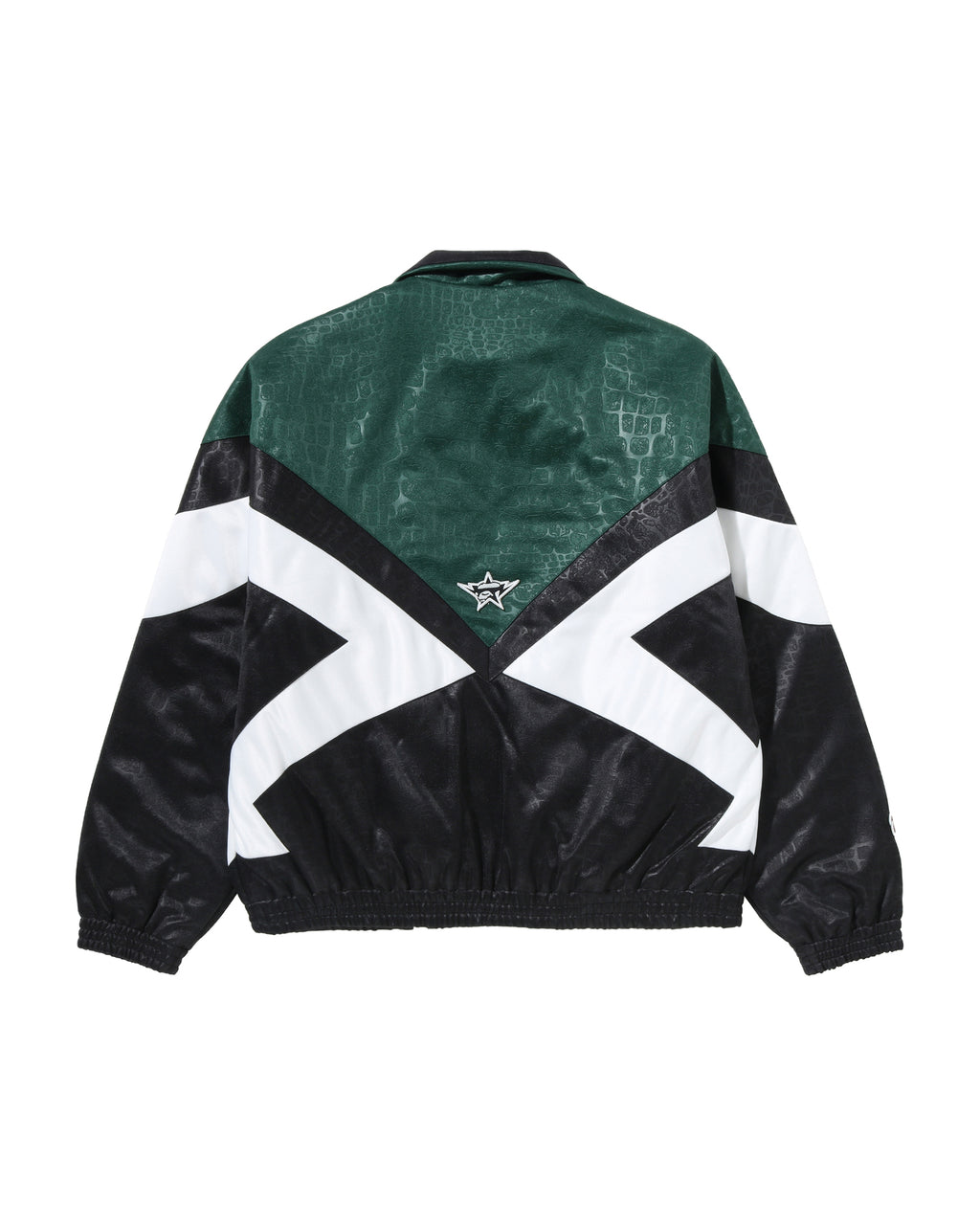 Croc Pattern Padded Track Jacket