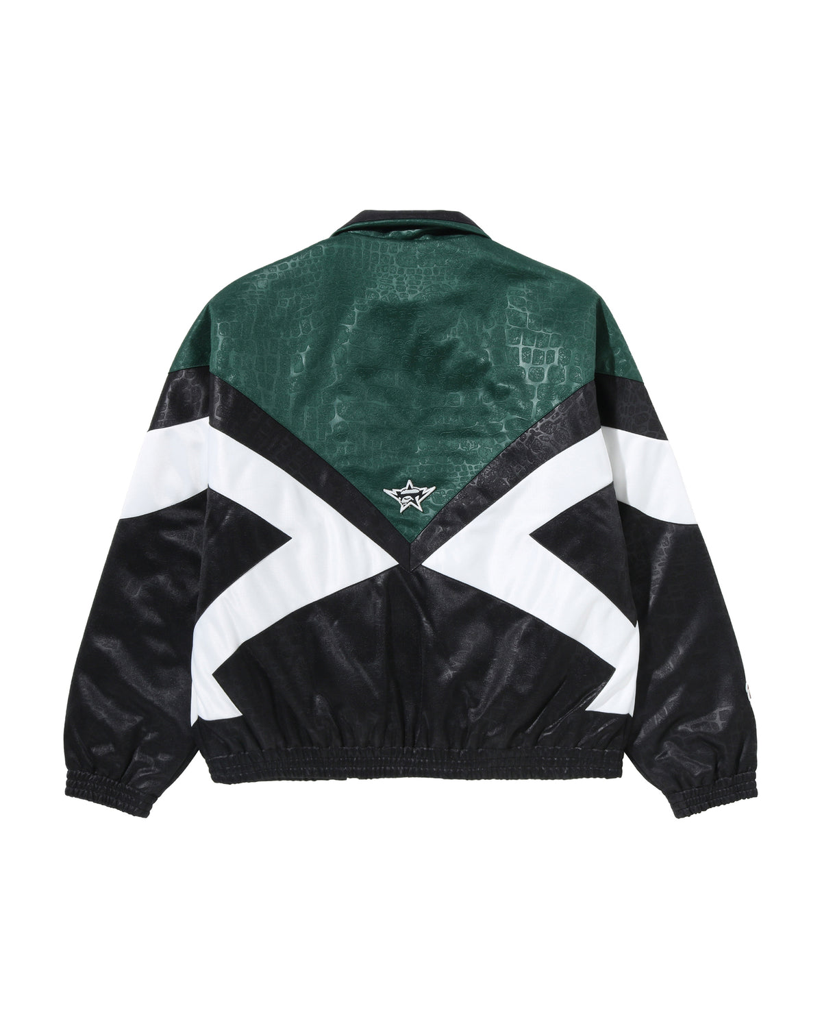Croc Pattern Padded Track Jacket