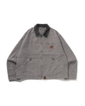 Line Camo Jacquard Garment Dyed Padded Work Jacket