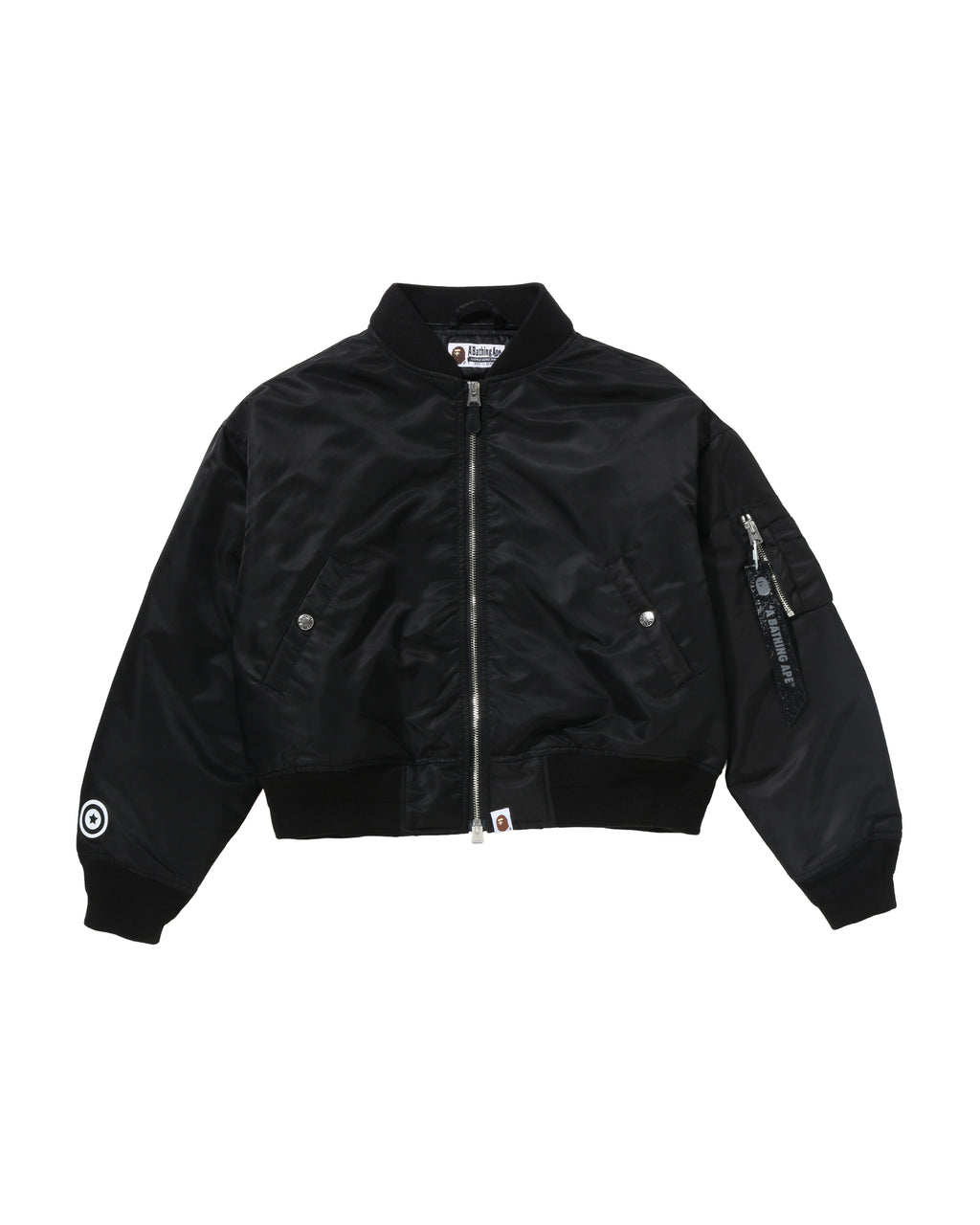 1st Camo Shark Hooded Cropped Ma-1 Jacket