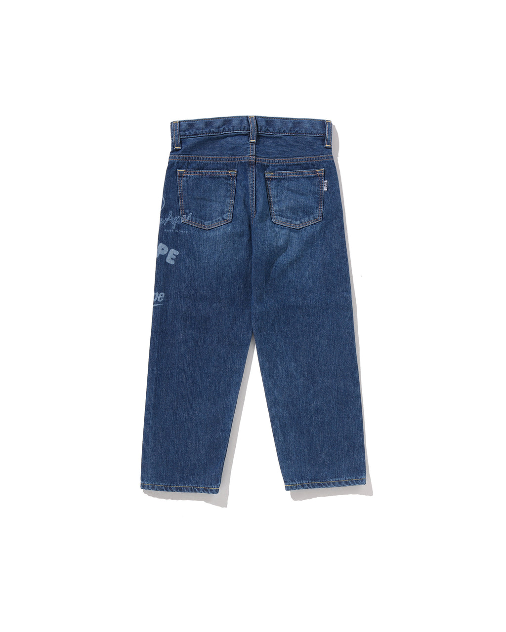 Kids BAPE Multi Graphics 10 Oz Denim Pants