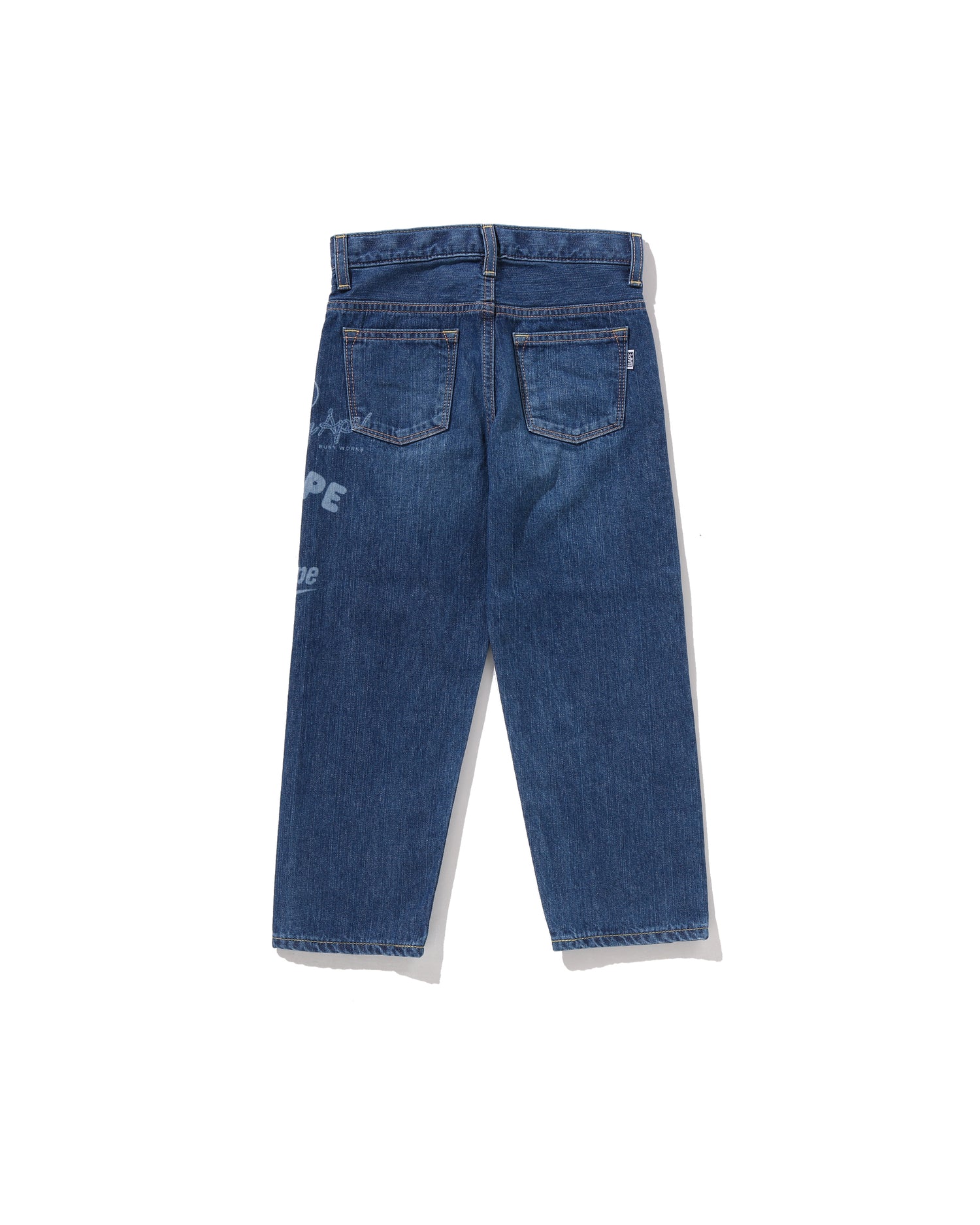 Kids BAPE Multi Graphics 10 Oz Denim Pants