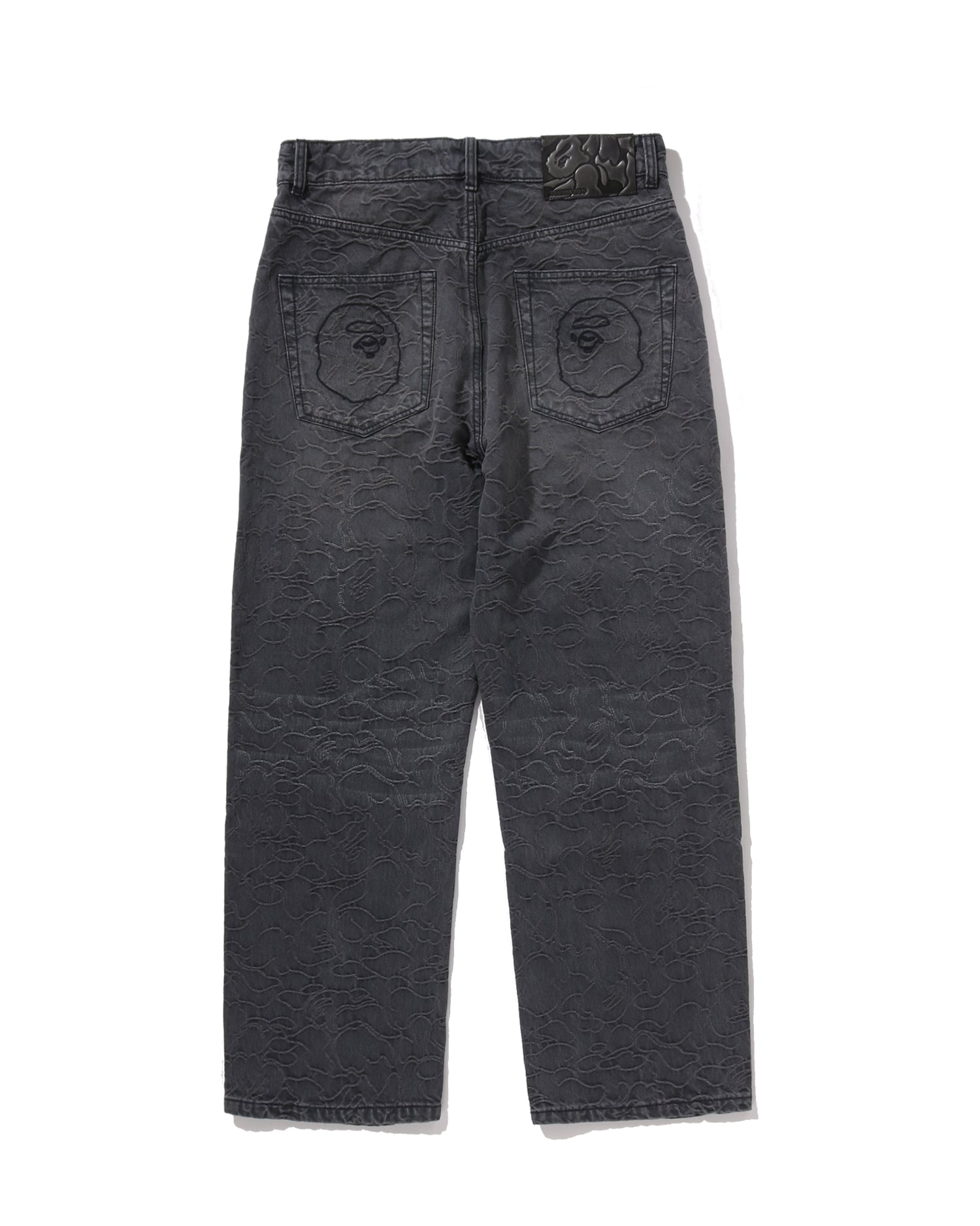 Line Camo Jacquard One Point Relaxed Fit 13oz Denim Pants
