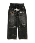 Fake Print BAPE STA Denim Pants