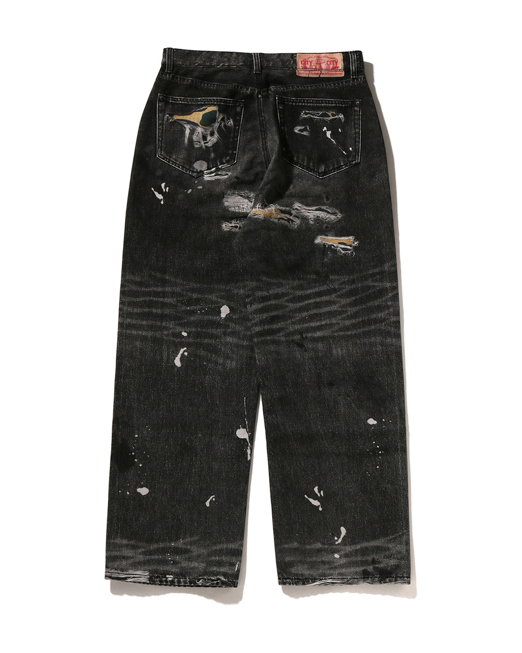 Fake Print BAPE STA Denim Pants