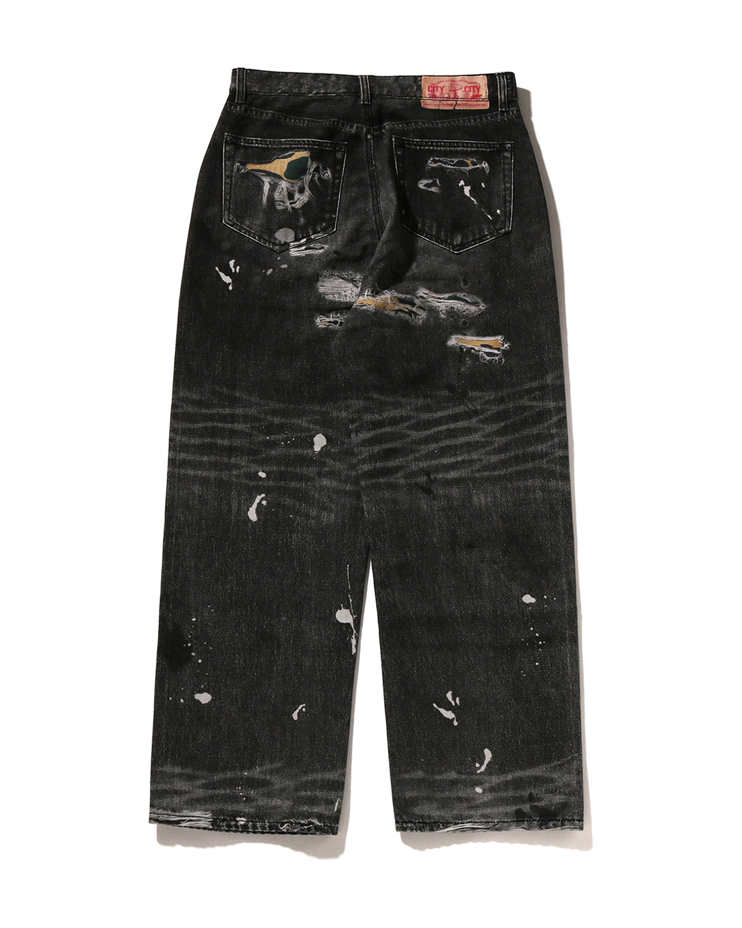 Fake Print BAPE STA Denim Pants