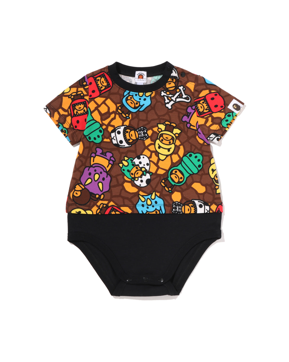 Babies Milo Multi Dinosaurs Pattern Bodysuit