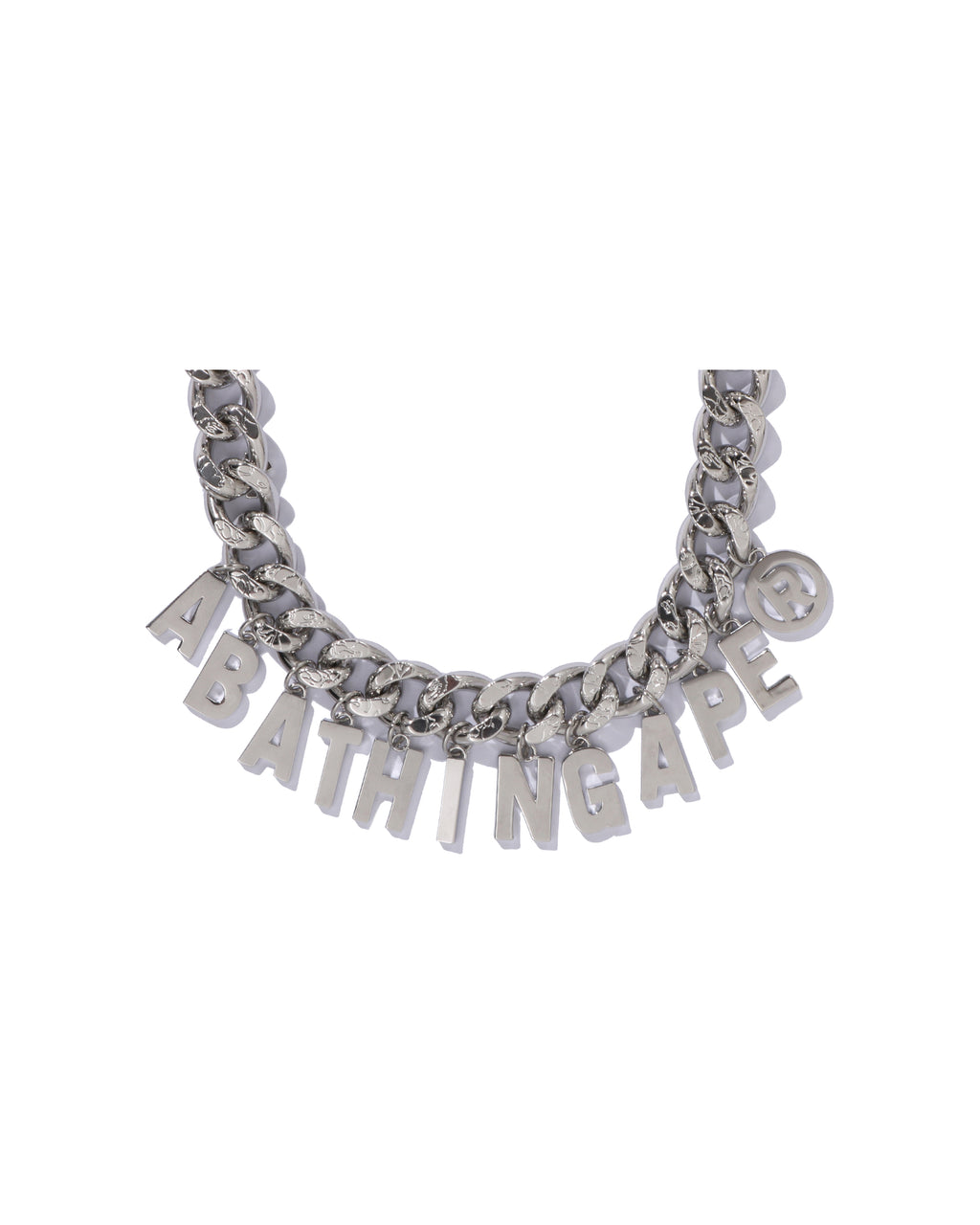Line Camo Debossed A Bathing Ape Chain Necklace