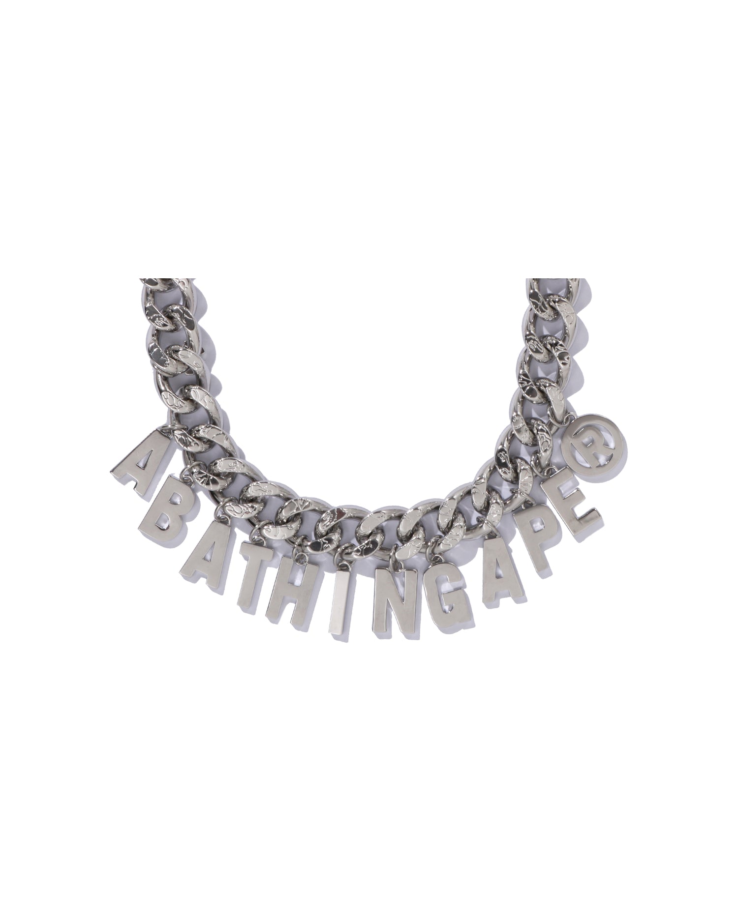 Line Camo Debossed A Bathing Ape Chain Necklace