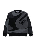 Mega Abc Camo Knit Crewneck Sweatshirt