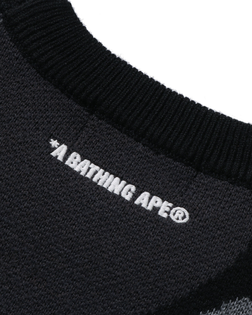 Mega Abc Camo Knit Crewneck Sweatshirt