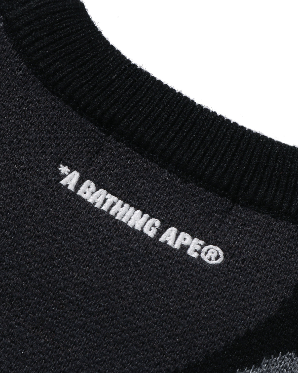 Mega Abc Camo Knit Crewneck Sweatshirt