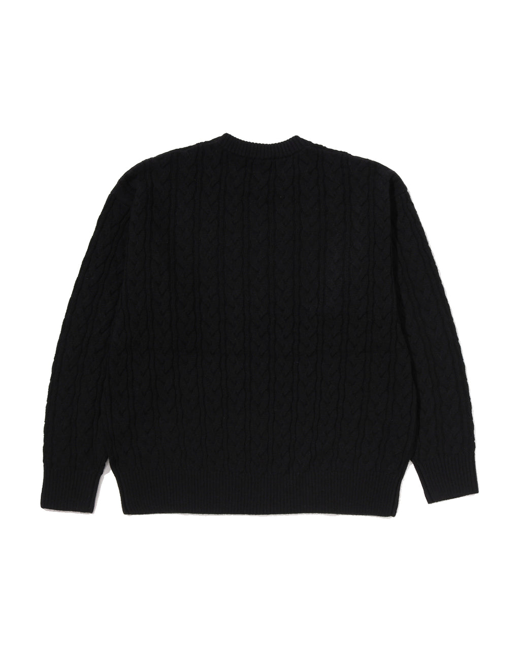 One Point Cable Knit Crewneck Sweatshirt