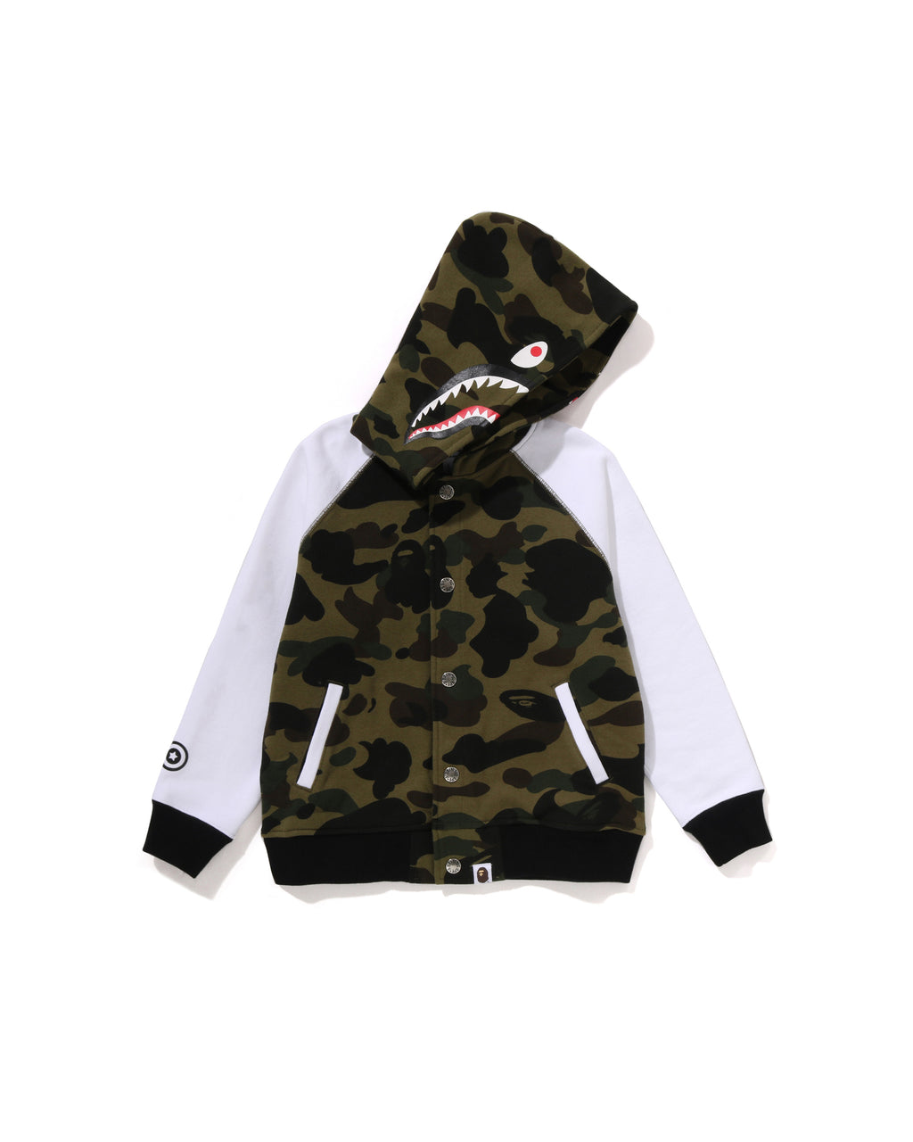 Kids 1st Camo Shark Hoodie Sweat Varsity Jacket