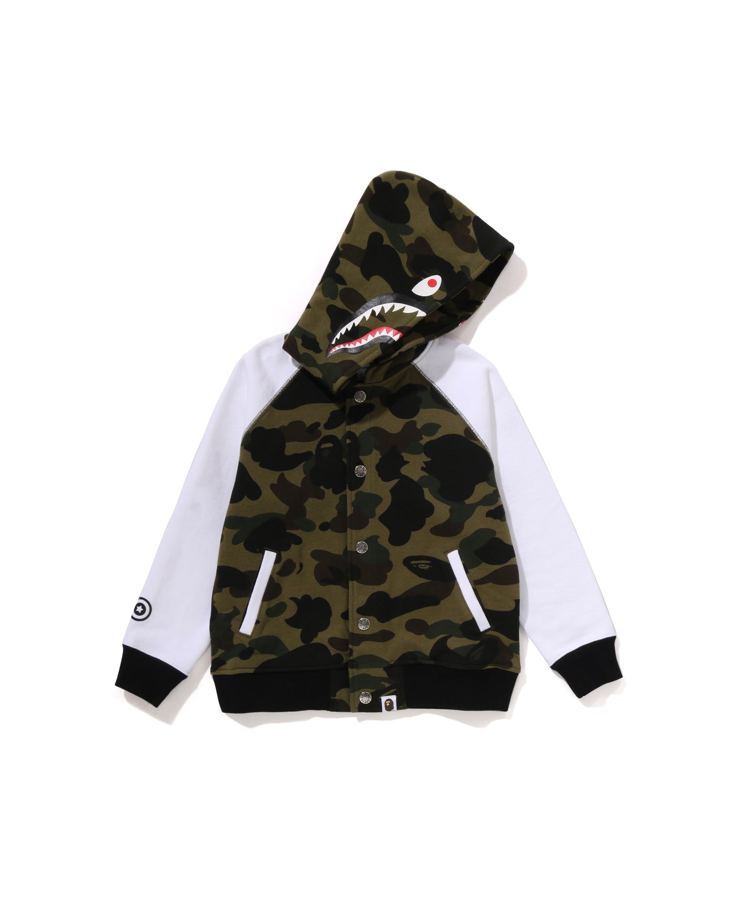 Kids 1st Camo Shark Hoodie Sweat Varsity Jacket