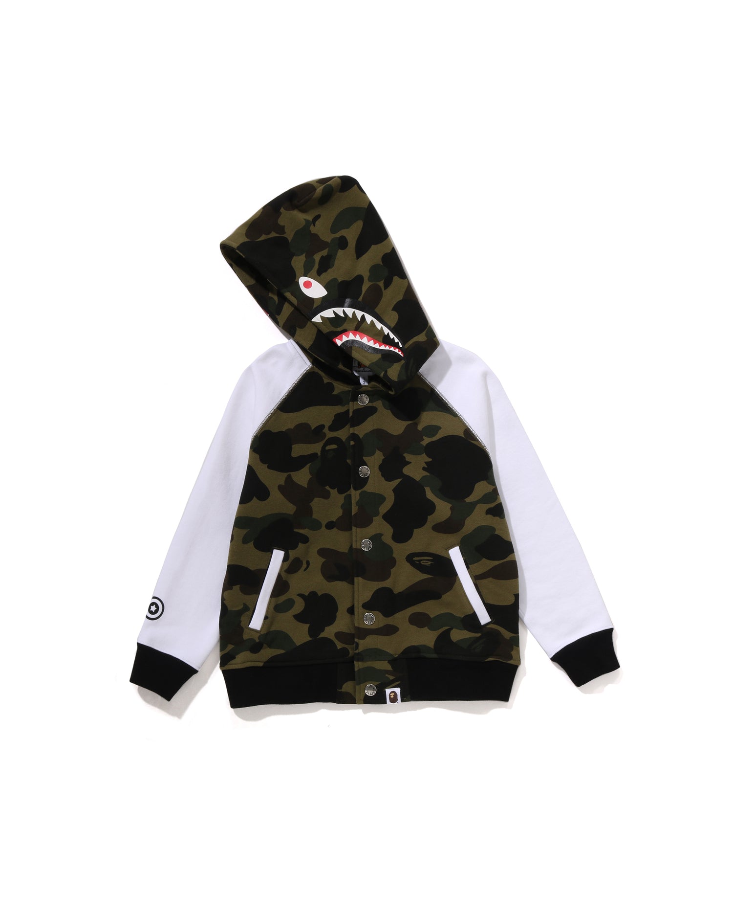 Kids 1st Camo Shark Hoodie Sweat Varsity Jacket