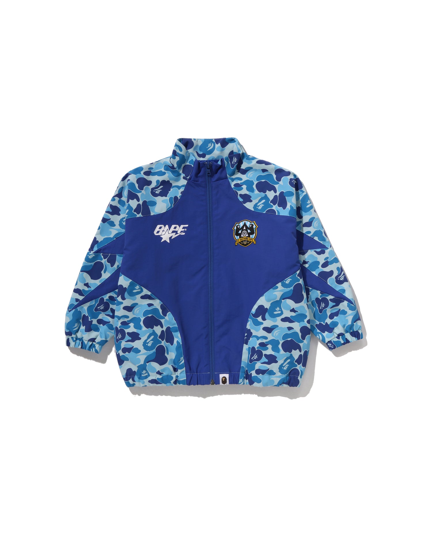 Kids Abc Camo Embroidery Patch Loose Fit Jacket