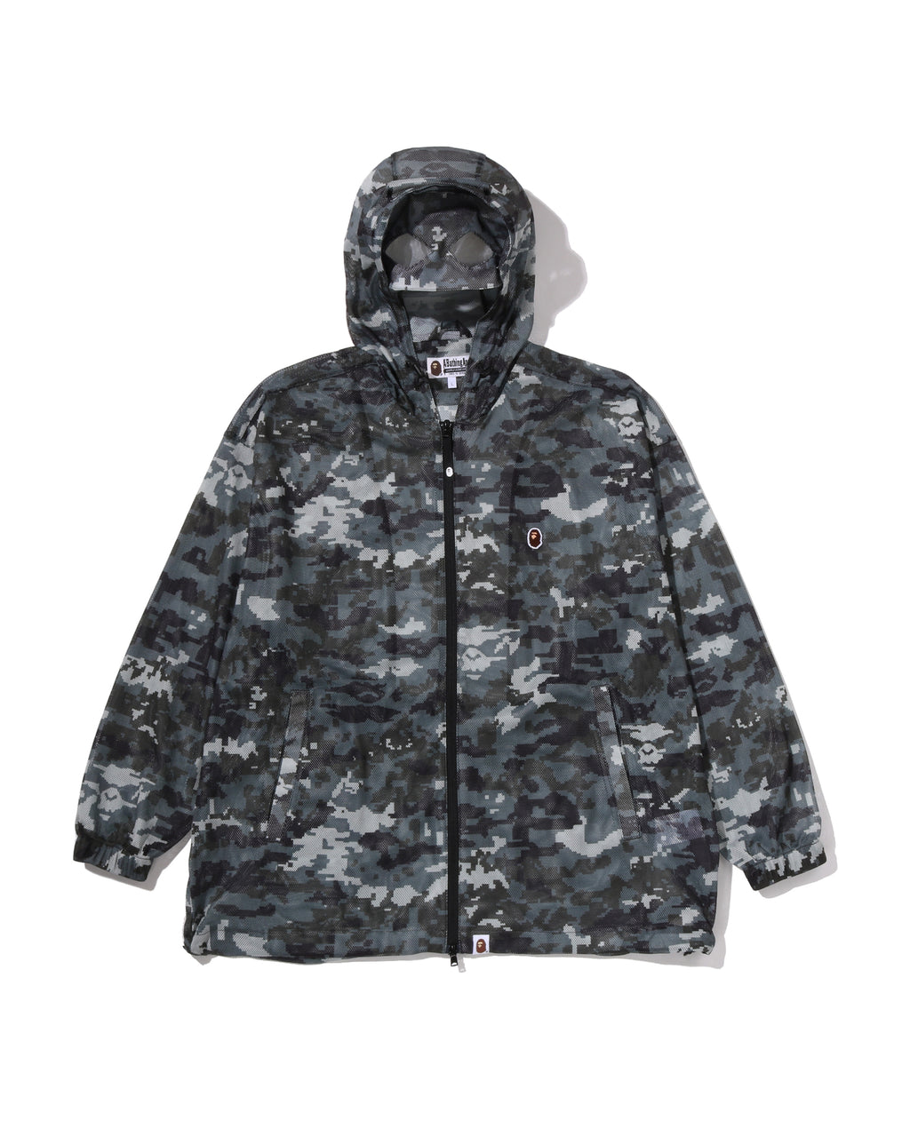 Multi Pixel Camo Mesh Hoodie Jacket