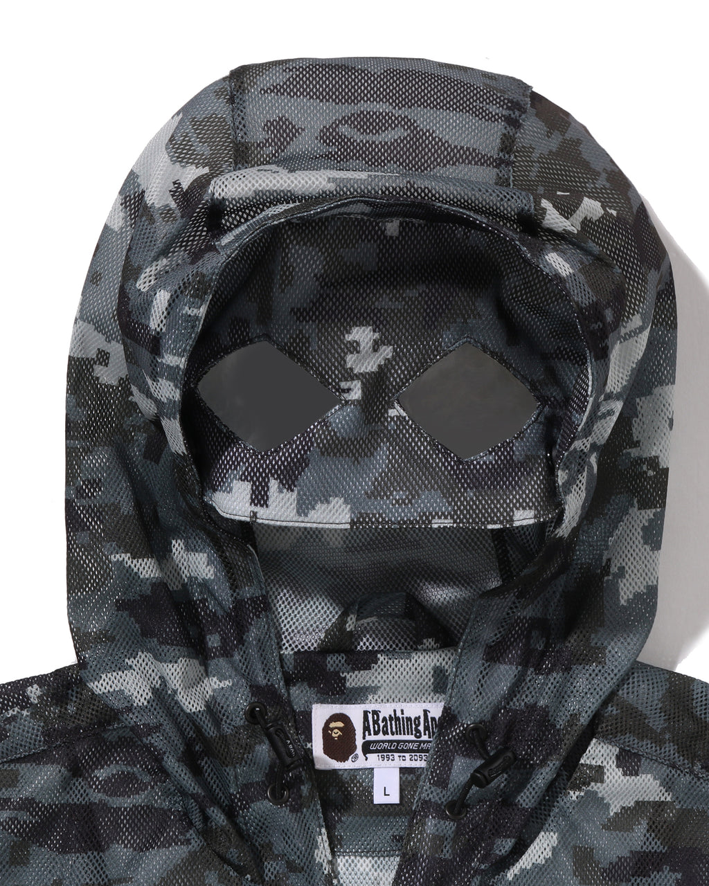 Multi Pixel Camo Mesh Hoodie Jacket