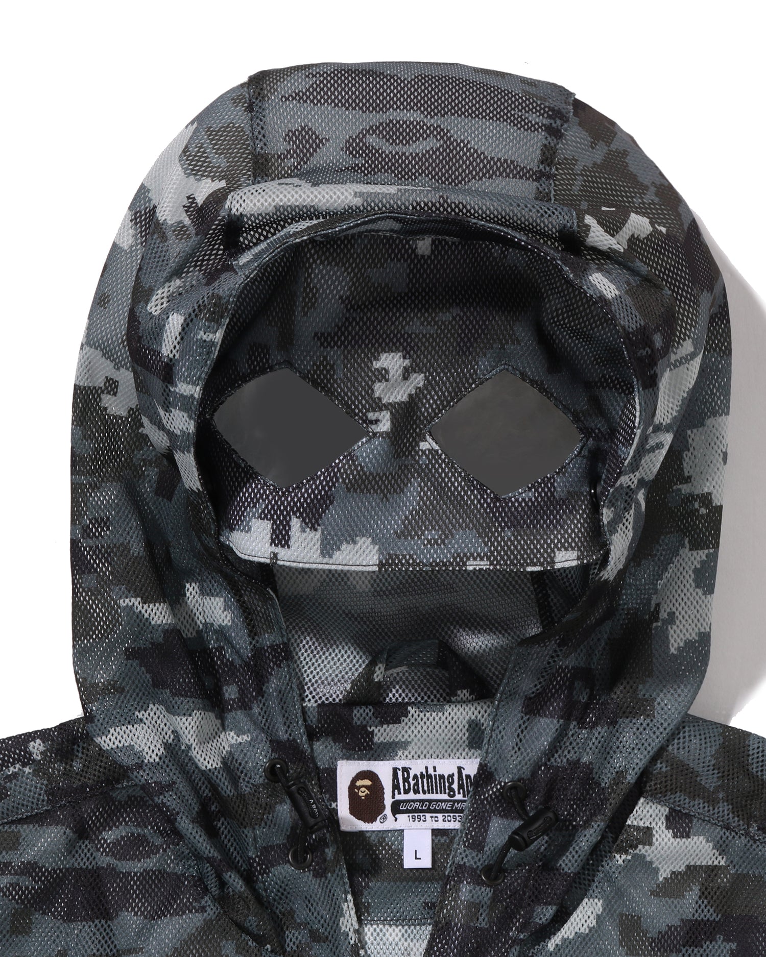 Multi Pixel Camo Mesh Hoodie Jacket