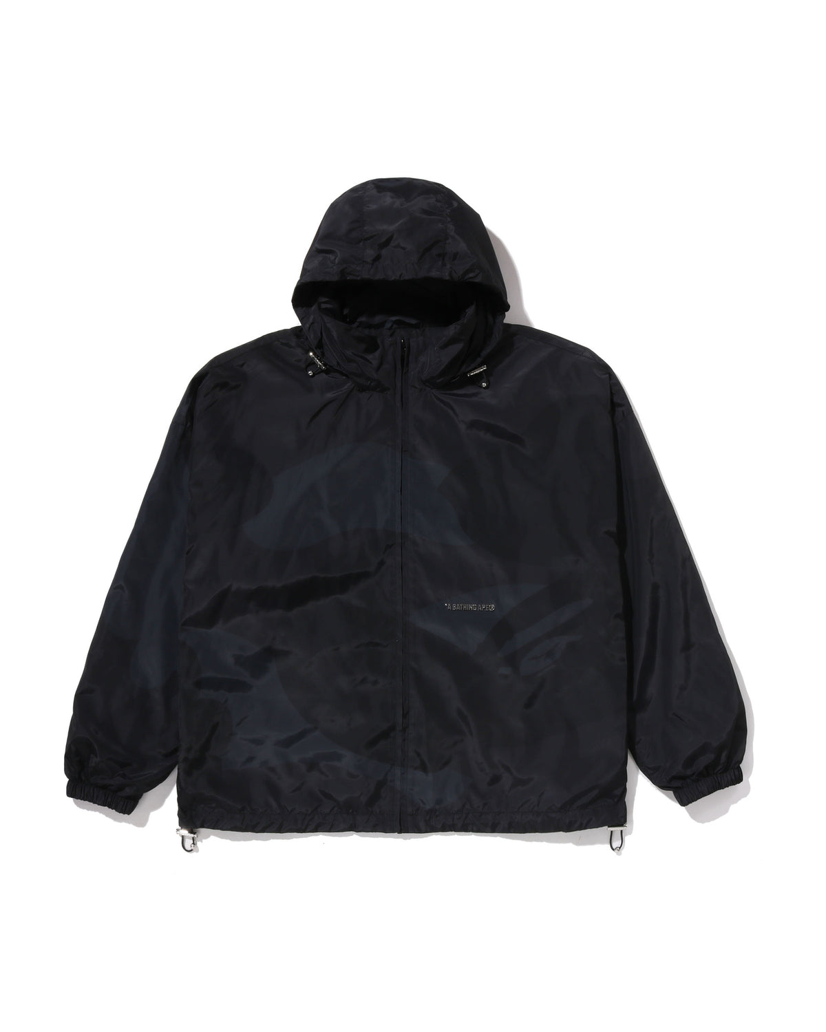 Color Camo Stand Collar Hooded Jacket