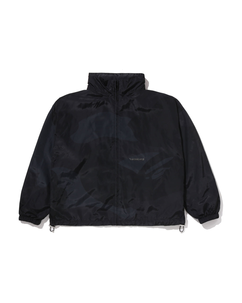 Color Camo Stand Collar Hooded Jacket