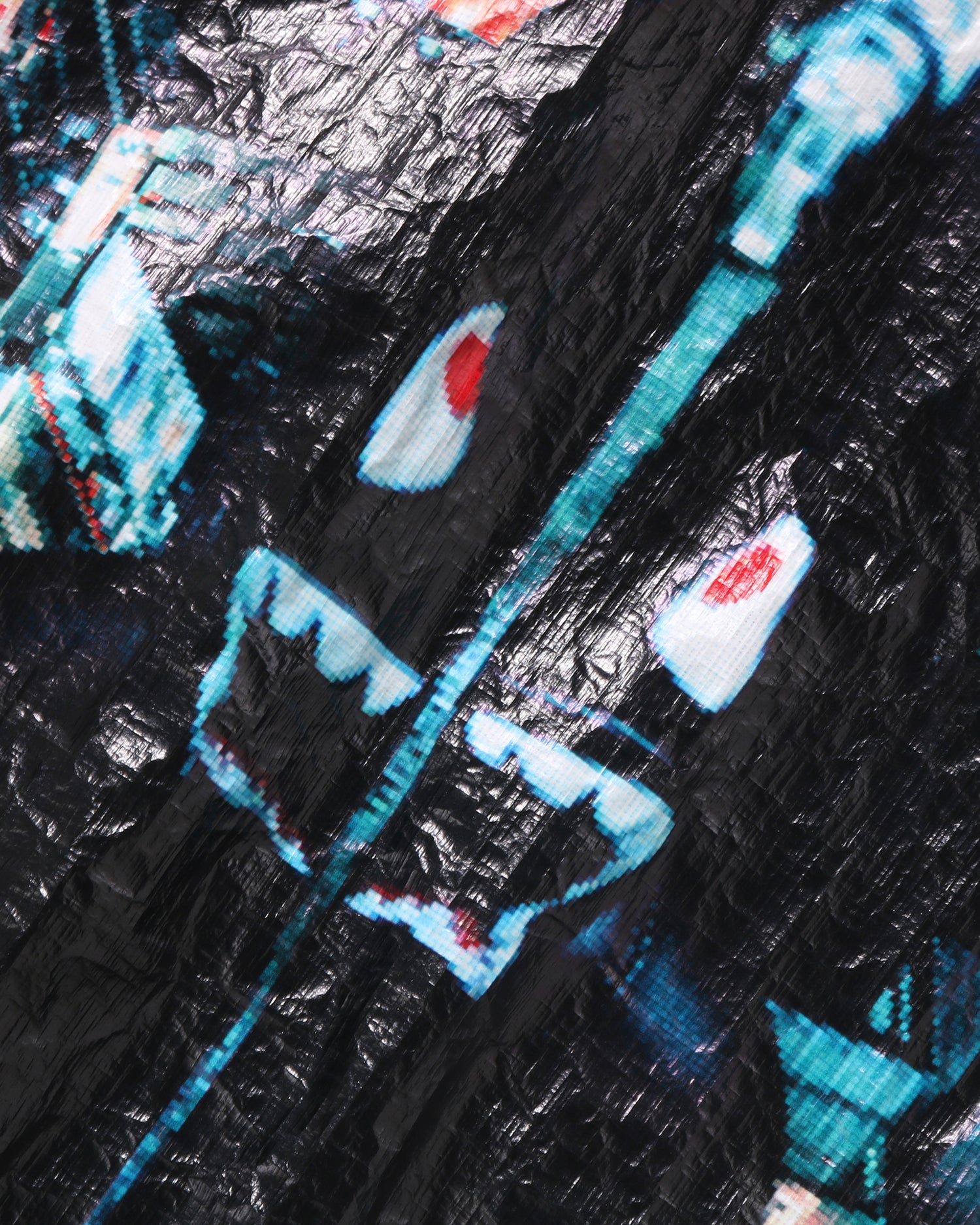Overall Print Crease Hooded Jacket