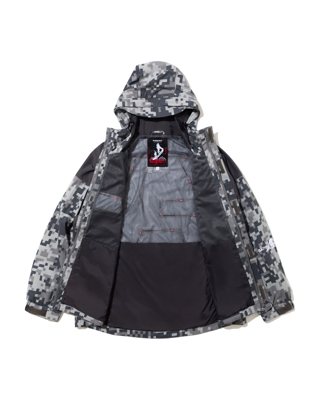 BAPE By Kazuki Kuraishi Pixelate Camo Snowboard 2-Layer Jacket