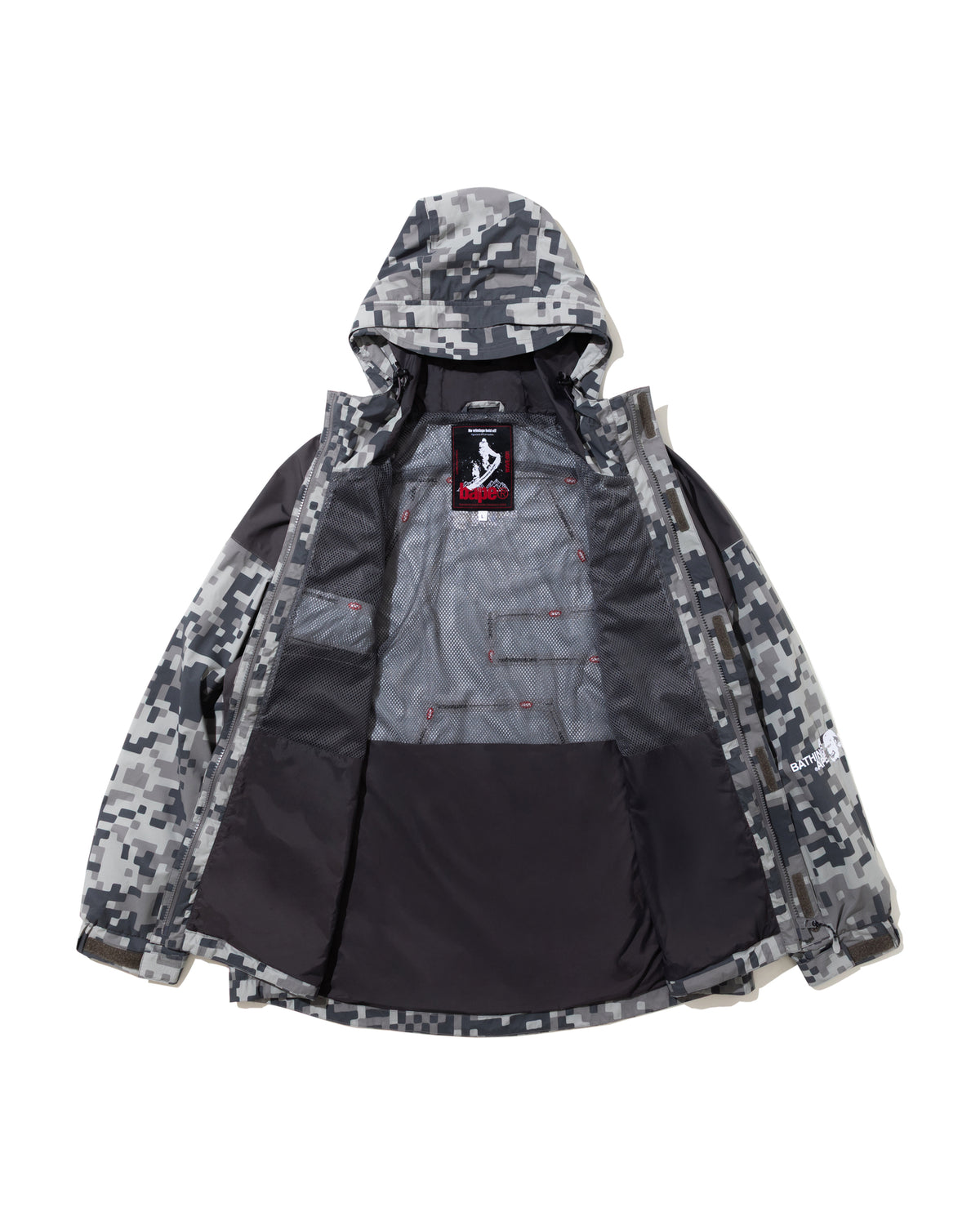 BAPE By Kazuki Kuraishi Pixelate Camo Snowboard 2-Layer Jacket