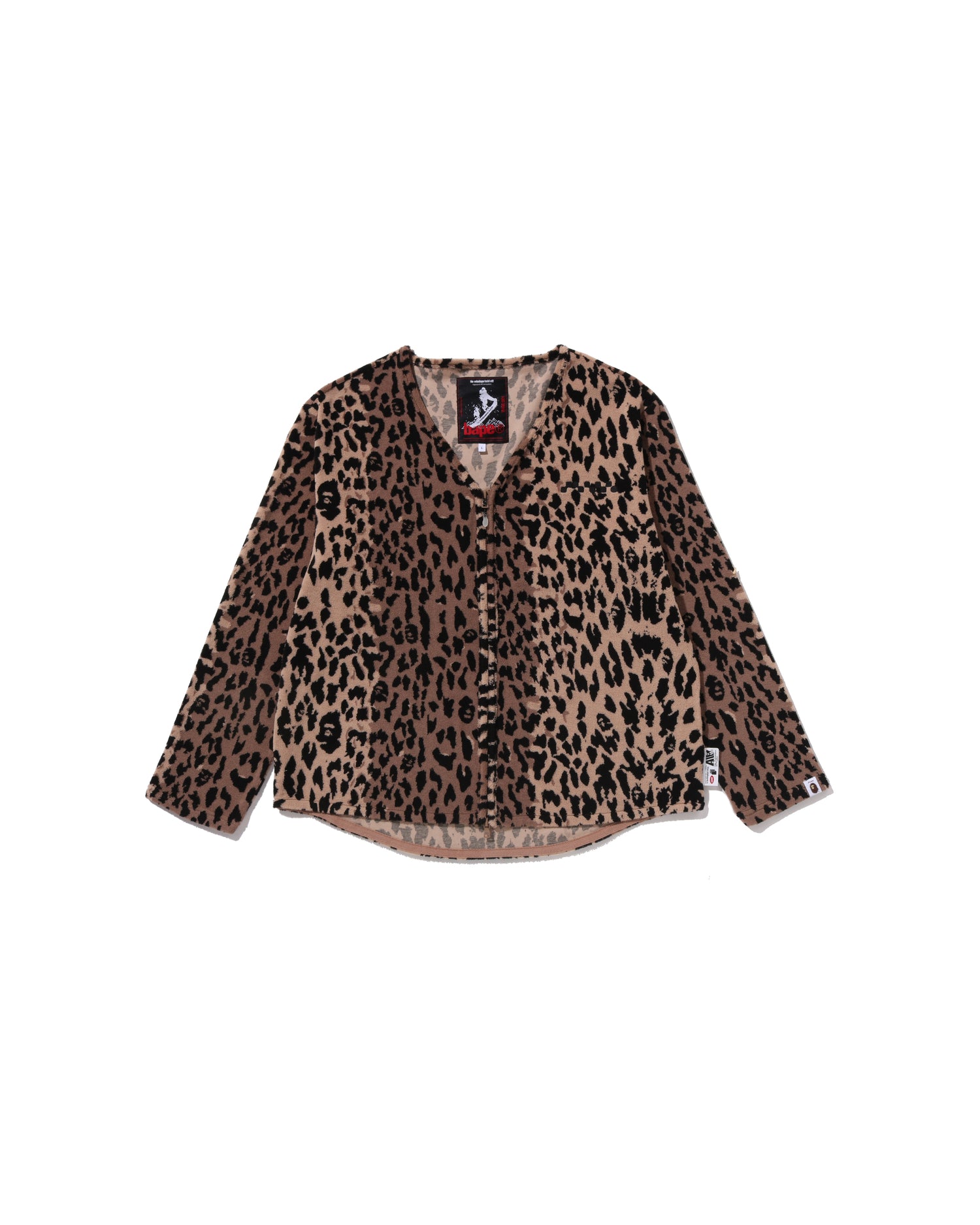 BAPE by Kazuki Kuraishi Leopard Pattern Zip Up Linner Jacket