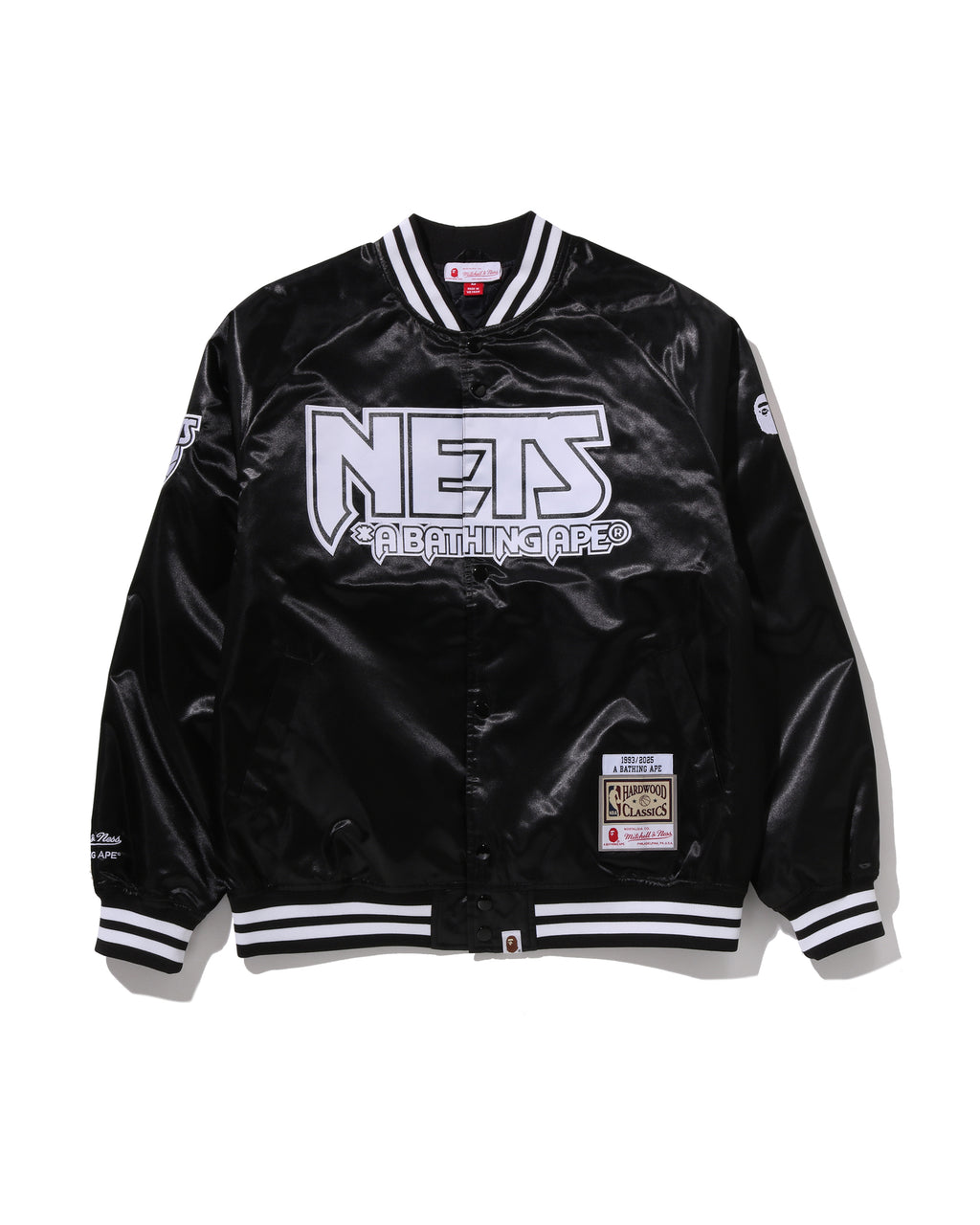 BAPE X M&N NBA -  New Jersey Nets Satin Jacket